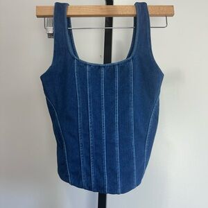 Express Blue Denim Tank Top